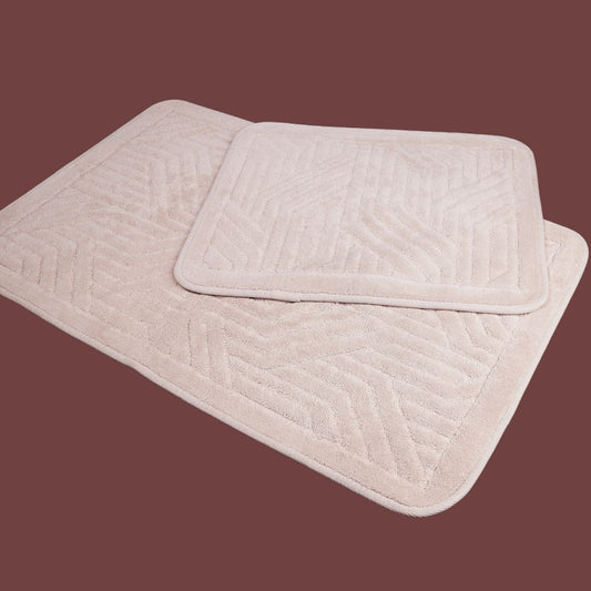 Kopalniške preproge, Nedrseča podloga,  100% Bombaž, Vpojna podloga (60 x 100 + 50 x 60 cm) | BRAIDBEIGE