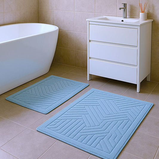 Kopalniške preproge, Nedrseča podloga,  100% Bombaž, Vpojna podloga (60 x 100 + 50 x 60 cm) | BRAIDBLUE