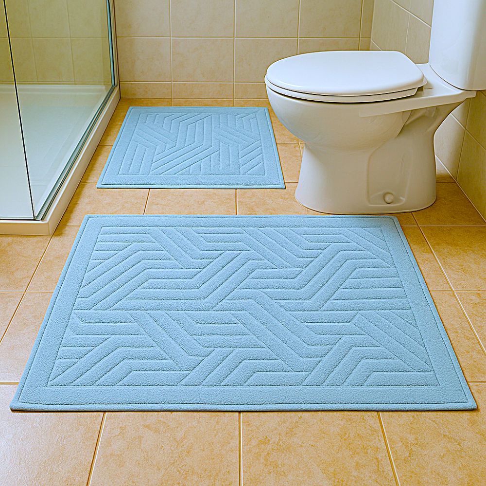 Kopalniške preproge, Nedrseča podloga, 100% Bombaž, Vpojna podloga (60 x 100 + 50 x 60 cm) | BRAIDBLUE