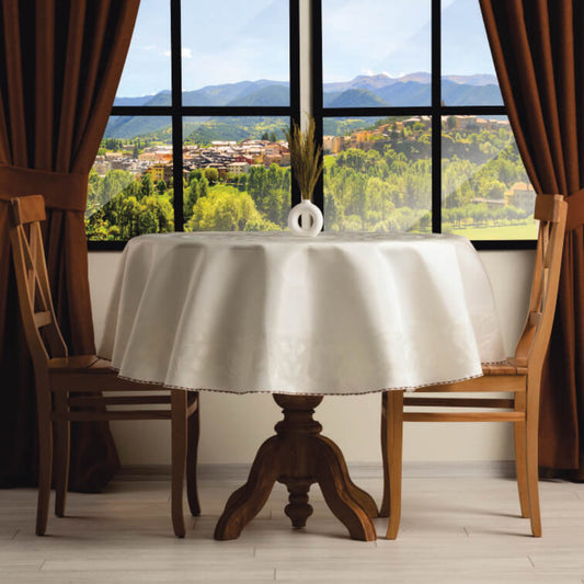 Namizni Prt PANO KREMNA, Ø160 cm okrogla