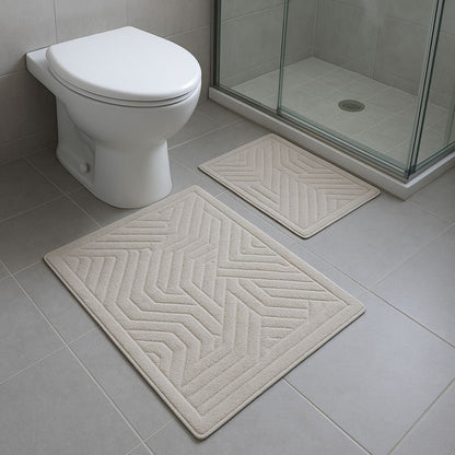 Kopalniške preproge, Nedrseča podloga,  100% Bombaž, Vpojna podloga (60 x 100 + 50 x 60 cm) | BRAIDBEIGE