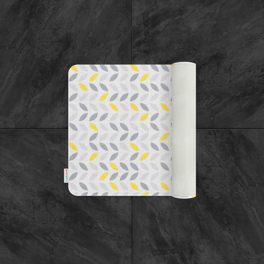 Kopalniške Preproge | Vpojna in Nedrseča podloga za kopalnico (60 × 100 + 50 × 60 cm) | LEAF