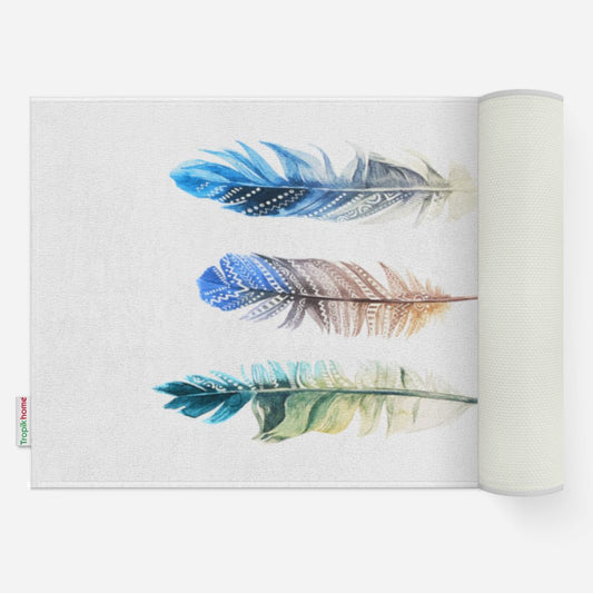 Kopalniške Preproge | Vpojna in Nedrseča podloga za kopalnico (60 × 100 + 50 × 60 cm) | PLUME