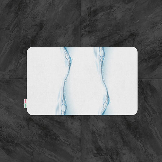 Kopalniške Preproge | Vpojna in Nedrseča podloga za kopalnico (60 × 100 + 50 × 60 cm) | WATERDROP